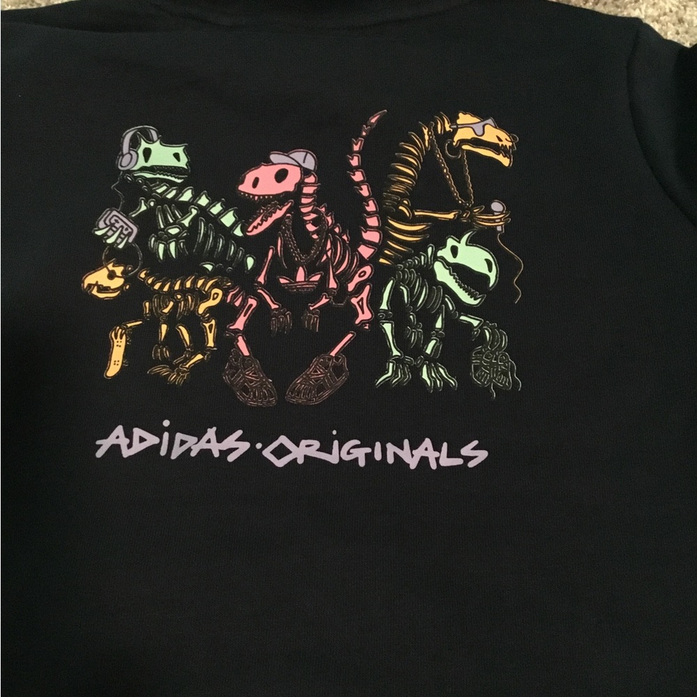 Adidas dinosaur hoodie NWT